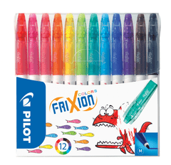 Pilot Fixy Frixion Colors, sada, 12 barev, vymazatelný