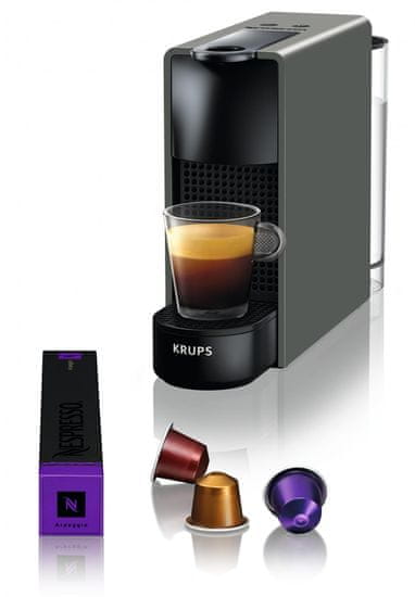 Nespresso kávovar na kapsle Krups Essenza Mini, antracitový XN110B