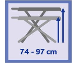 Vileda Total Reflect Plus žehlicí prkno 130 x 44 cm 168661