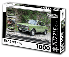 RETRO-AUTA© Puzzle č. 48 - VAZ 2103 (1978) 1000 dílků