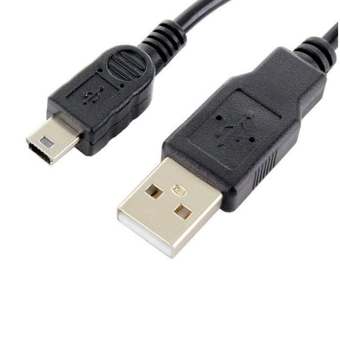 Forever DATOVÝ KABEL USB / miniUSB TFO - ČERNÝ DATMINIUSB-TFO