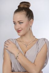 JwL Luxury Pearls Náramek z pravých růžových perel JL0556