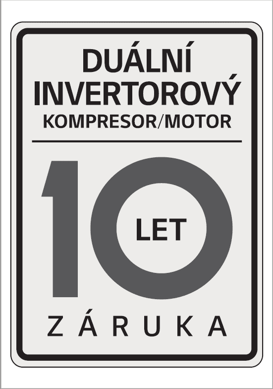 10letá záruka na invertorový motor