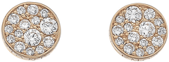 Hot Diamonds Stříbrné náušnice Hot Diamonds Emozioni Scintilla Rose Gold DE457