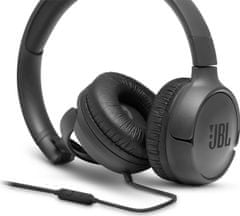 JBL Tune 500 sluchátka s mikrofonem, černá