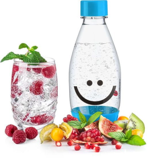 SodaStream Lahev dětská 0.5l Smajlík modrá