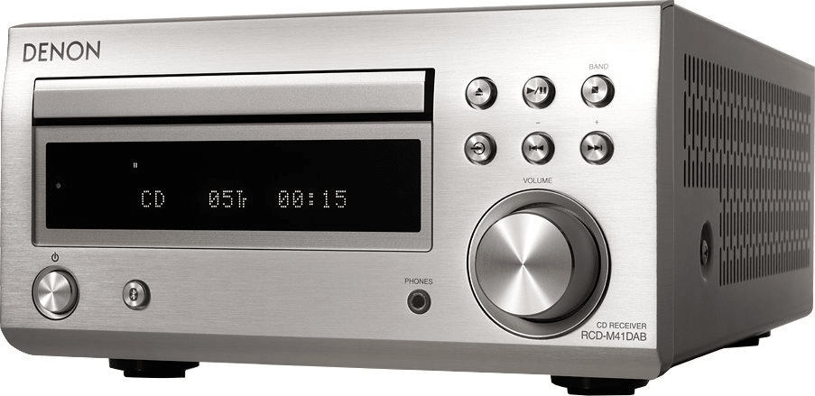 minisystém Denon RCD-M41DAB Silver Premium čistý zvuk poměr odstupu signál šum