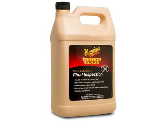 Meguiar's Final Inspection - přípravek pro údržbu laku a lubrikaci při práci s clayem, 3,78 l