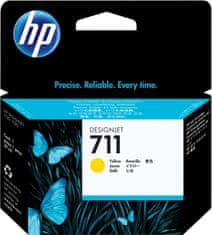 HP 711 žlutá - originální náplň (CZ132A)