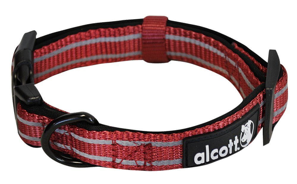 Alcott Reflexní obojek pro psy červený vel. M