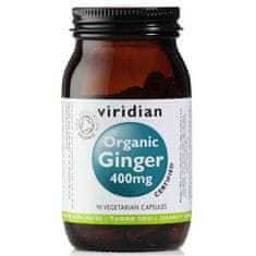 VIRIDIAN nutrition Organic Ginger 400mg 90 kapslí 