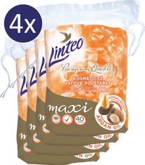 LINTEO Odličovací Polštářky Premium 4 × 40 ks Maxi ARGAN OIL