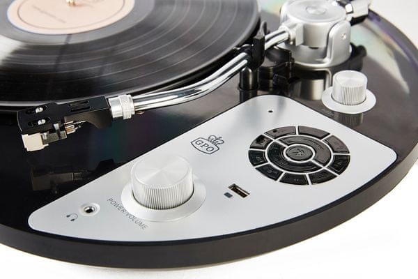 Gramofon GPO Retro PR 50 přenoska Audio Technica nastavitelné vyvážení retro