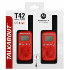 Motorola TLKR T42 červená - rozbaleno