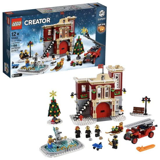 LEGO Creator Expert 10263 Hasičská stanice v zimní vesnici