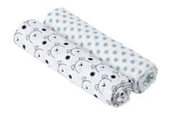 Swaddle blanket 120x120 Little Chums dog