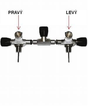SCUBATECH Ventil manifold 232 Bar - kompletní, kyslíkově čistý