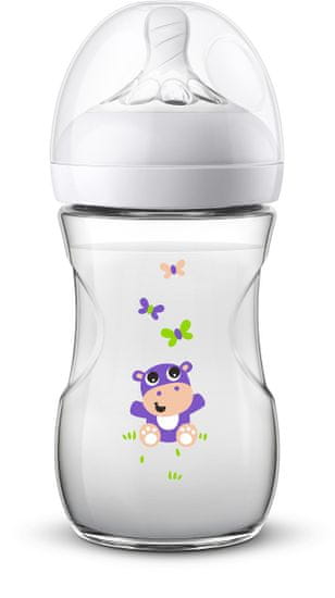 Philips Avent Láhev Natural 260 ml, zvířátka - zánovní