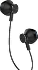 Yenkee YHP 305 sluchátka s mikrofonem, černá