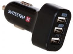 SWISSTEN CL adaptér 3× USB 5,2 A Power 20111200