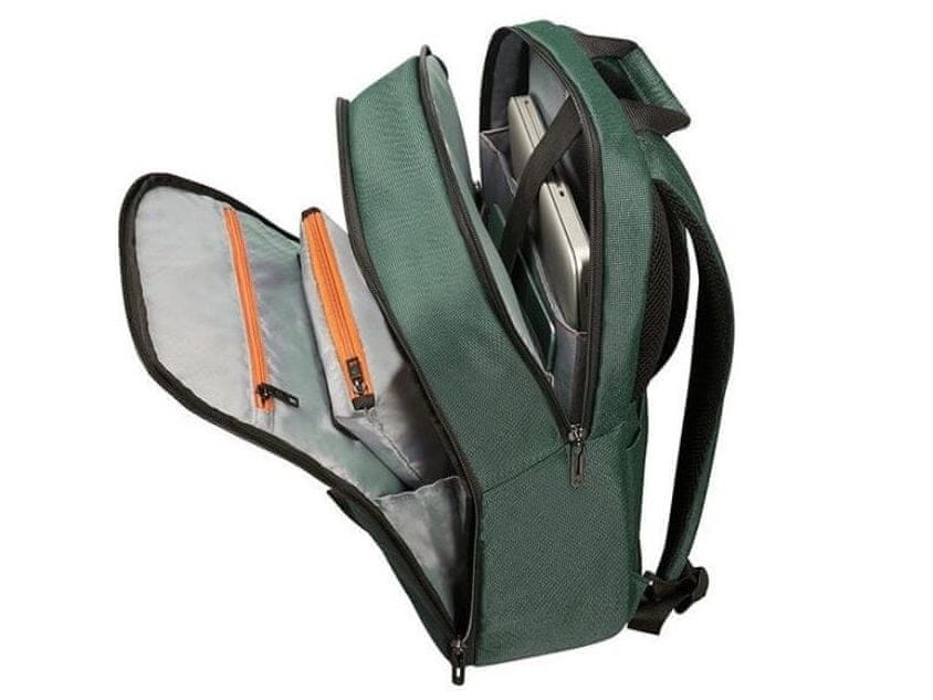 taška na notebook Samsonite Network 3 LAPTOP backpack 15.6 Bottle Green CC8*04005 vnútorné polstrované vrecko