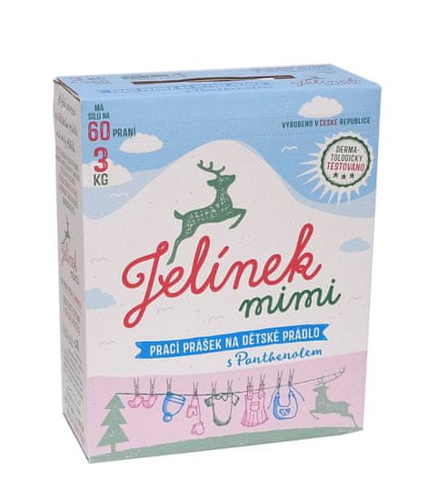 Jelen Jelínek prášek na dětské prádlo 3 kg BOX