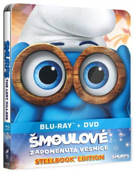 Šmoulové: Zapomenutá vesnice steelbook (BD + DVD)