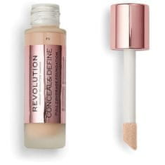 Makeup Revolution Krycí make-up s aplikátorem Conceal & Define (Makeup Conceal and Define) 23 ml (Odstín F7)