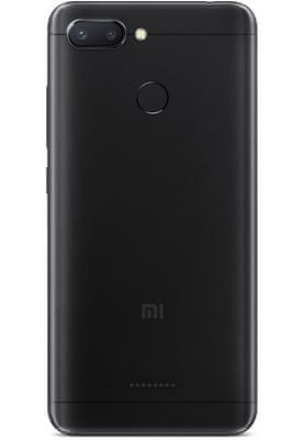 2 fotoaparáty xiaomi redmi 6 3 GB / 64 GB 8jádrový procesor 3 gb ram nabíjecí baterie 3000 mAh slot na paměťovou kartu dual sim 3,5mm jack microUSB.