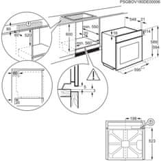 Electrolux vestavná trouba 600 PRO SteamBake EOD3H50TX