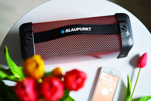 přenosný reproduktor bezdrátový bt30led Blaupunkt aux konektor usb port fm rádio Bluetooth dosah 10 m slot na microSD karty