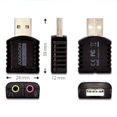 AXAGON ADA-17, USB 2.0 Stereo HQ Audio MINI adaptér