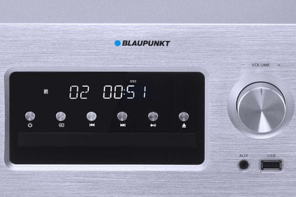 mikrosystém Blaupunkt ms70bt výkon až 420 W rms výkon 140 w výškový reproduktor s textilní membránou hluboké basy vynikající zvukové vlastnosti