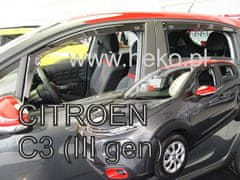 HEKO Ofuky oken Citroen C3 2017- (4 díly)