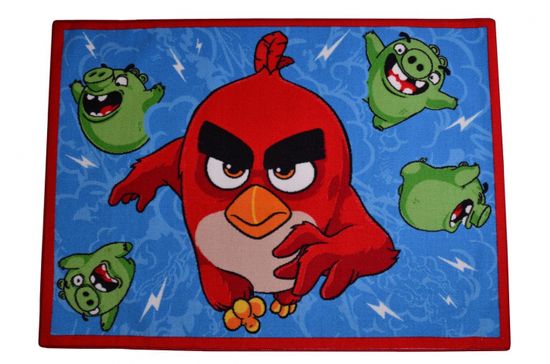 Carpet your life Dětský koberec Angry Birds Ruďák a Čuně, 95x133 cm