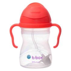 b.box Sippy cup hrneček s brčkem lososová 240ml