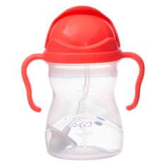 b.box Sippy cup hrneček s brčkem lososová 240ml