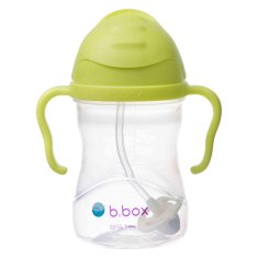 b.box Sippy cup hrneček s brčkem světle zelená 240ml