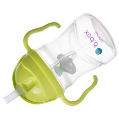 b.box Sippy cup hrneček s brčkem světle zelená 240ml