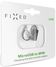 FIXED Redukce Link pro nabíjení a datový přenos z microUSB na Lightning FIXA-ML-BK, černá