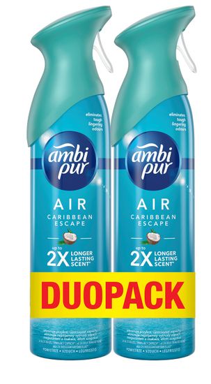 Ambi Pur Caribbean Escape Osvěžovač Vzduchu 2 x 300 ml