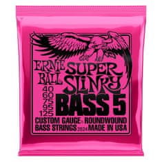 Ernie Ball 2824 Super Slinky 5-string Bass Nickel Wound .040 - .125 - struny na basovou kytaru -1ks