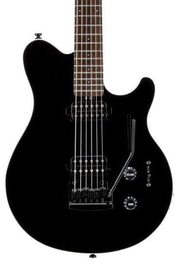 Sterling by MusicMan Axis 3S SUB Black elektrická kytara, černá barva