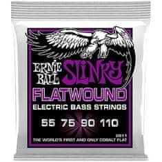 Ernie Ball 2811 Slinky Cobalt Flatwound Power - 55 / 110 - " hlazené " basové struny - 1ks