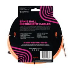 Ernie Ball 6084 18' Braided Straight / Angle Instrument Cable - Neon Orange