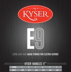 Kyser USA EXTRA LIGHT E9 Nickel Wound .009-.042 struny na elektrickou kytaru - 1ks