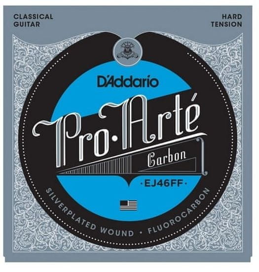 Daddario D'Addario EJ46FF Pro-Arte Carbon Hard Tension - nylonové struny na klasickou kytaru