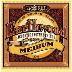 Ernie Ball 2002 Earthwood Medium .013 - .056 Acoustic 80/20 Bronze - struny na akustickou kytaru - 1ks