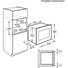 Electrolux vestavná mikrovlnná trouba LMS2203EMX