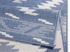 NORTHRUGS Kusový koberec Twin Supreme 103430 Malibu blue creme – na ven i na doma 80x150